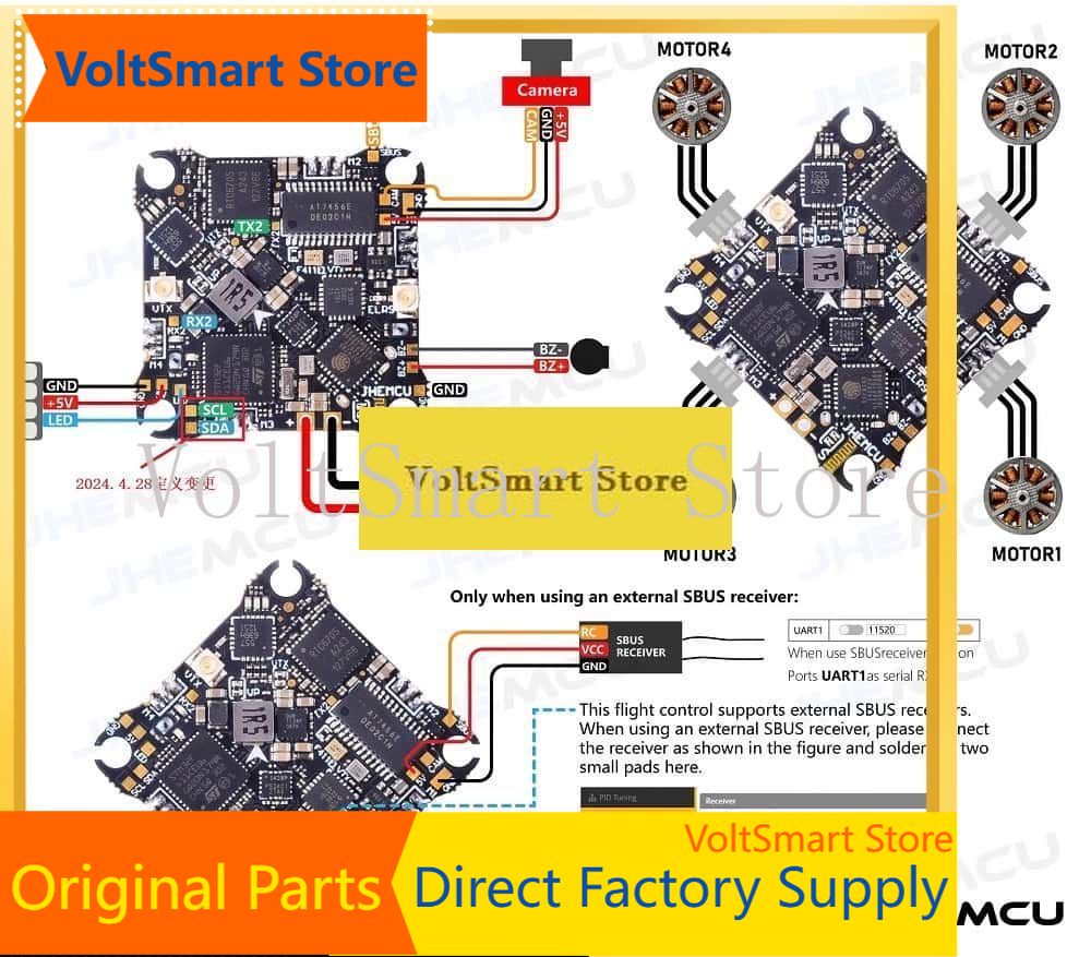 Betaflight Fc - Controlador de Voo VoltSJHEMCU G474ELVTX F411