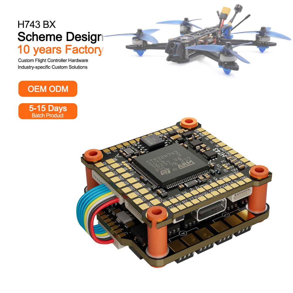 Betaflight Fc - Controladora de Voo H743 Metal Mark4