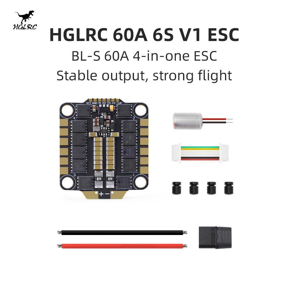 4 In 1 Esc - HGLRC 60A 6S V1 4-em-1 ESC