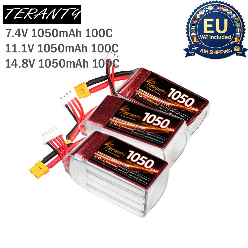 Lipo Battery 4S - 2PCS Bateria Lipo RC 1050mAh 2S