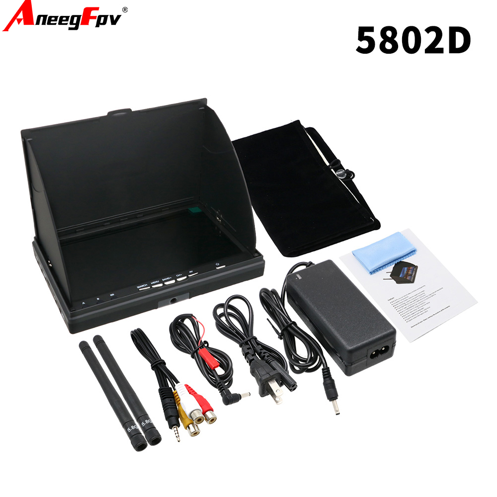 Fpv Goggles - LCD5802D LCD5802S 7 Polegada 5.8G 40CH