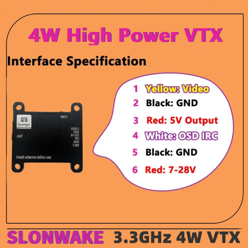 Transmissor de Vídeo VTX SLONW - Rc Transmitter avaliação e preço