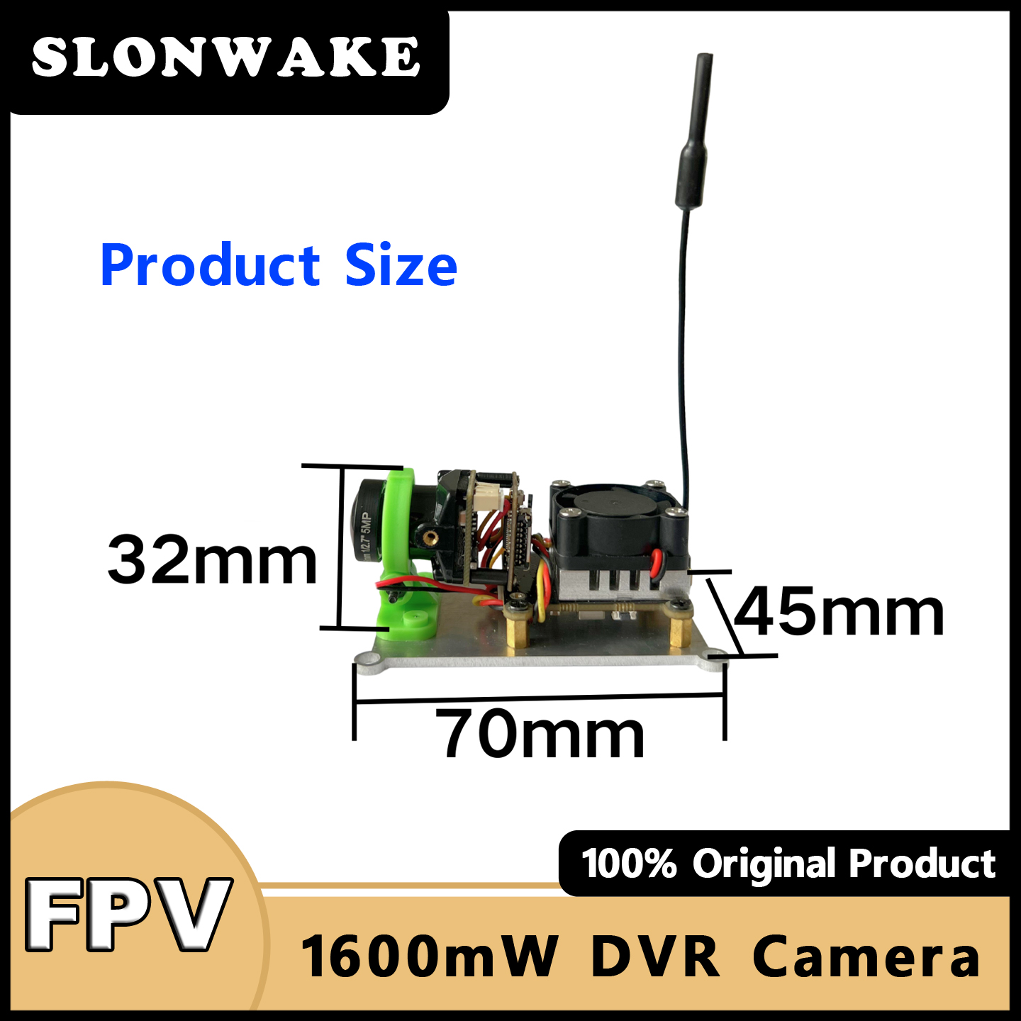SLONWAKE 5.8G 48CH 200/500/100 - Fpv Camera avaliação e preço