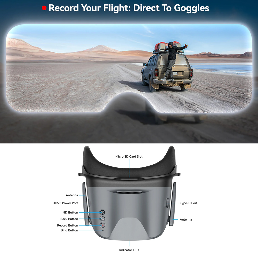 Óculos FPV BETAFPV VR04 HD Pro - Goggles Fpv avaliação e preço
