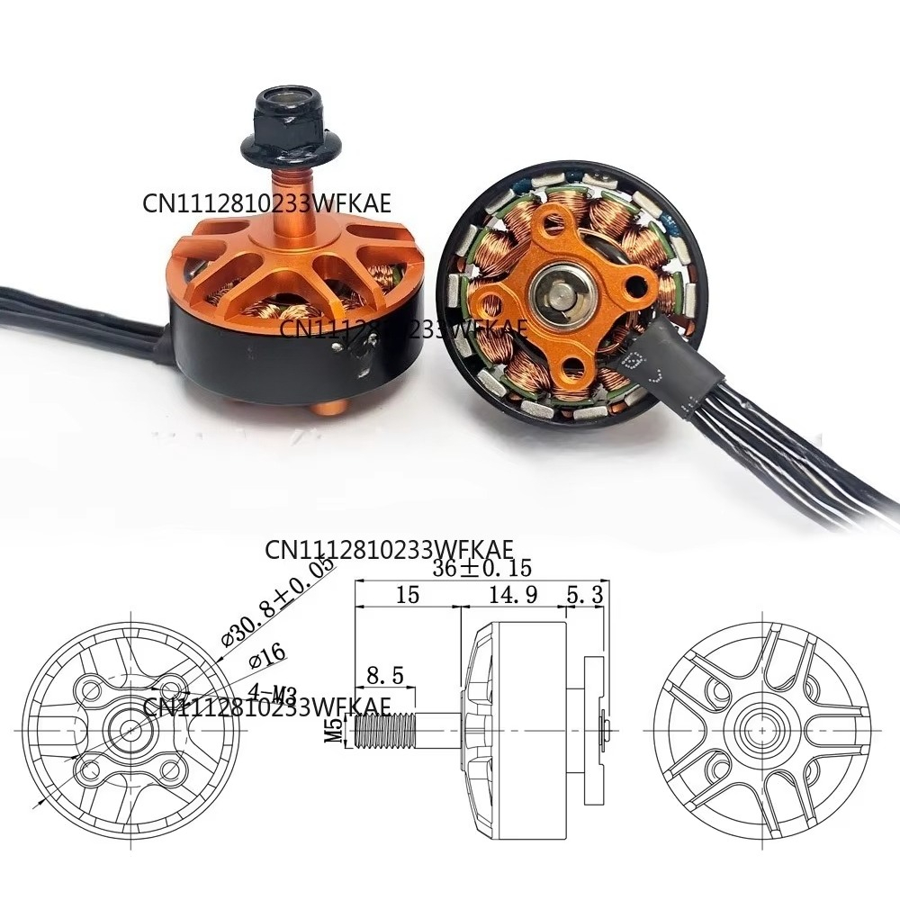 Motor YSido 2507 1800KV para d - Fpv Drone avaliação e preço