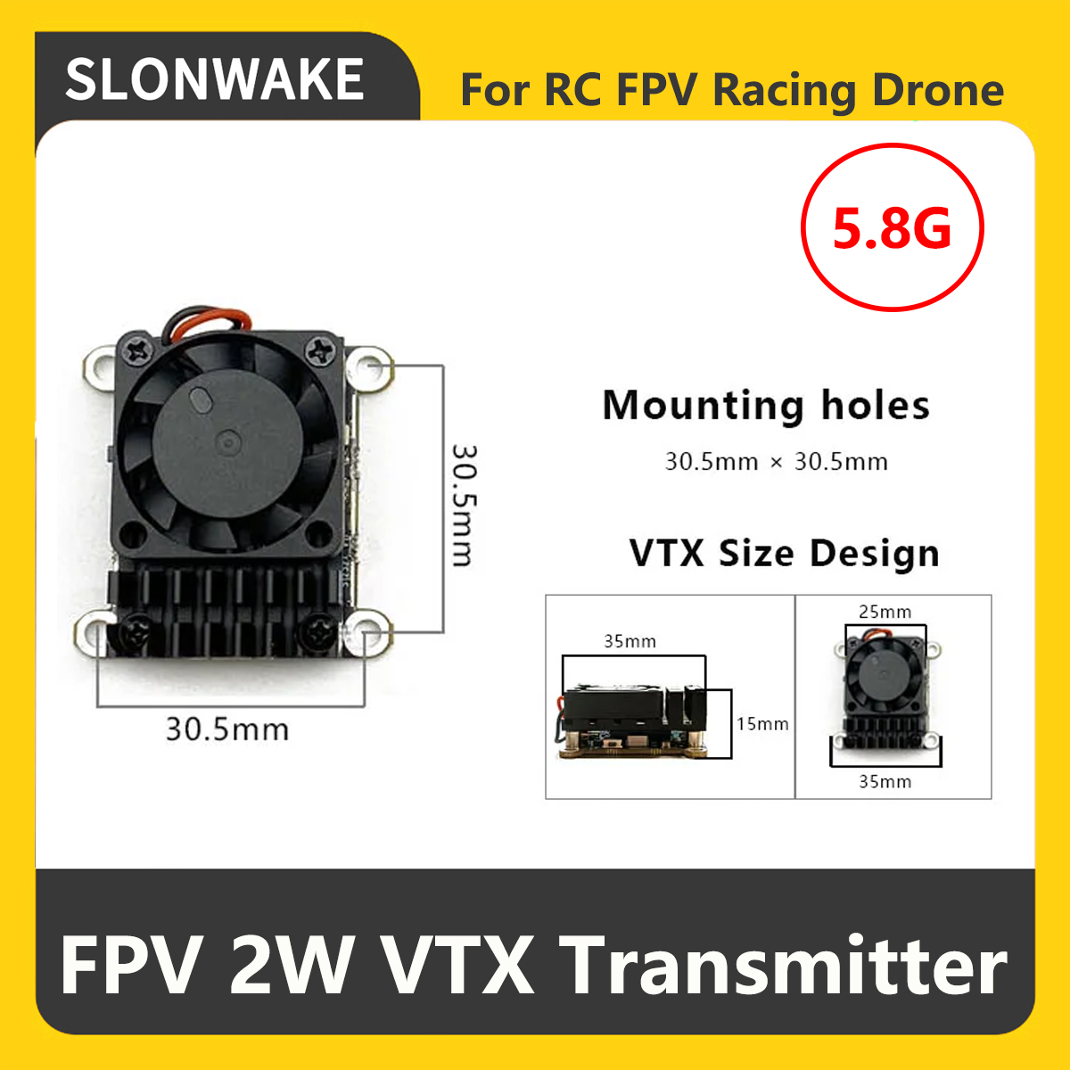 Transmissor FPV VTX SLONWAKE 5 - Fpv Camera avaliação e preço