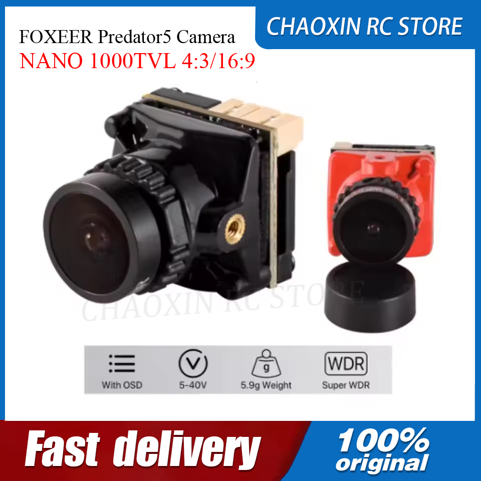FOXEER Predator5 Câmera NANO 1 - Fpv Camera avaliação e preço