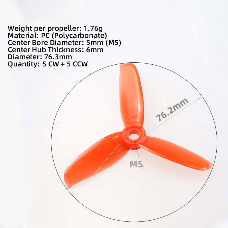 Hélices de 3 Polegadas 3050, 5 - Drone Propeller avaliação e preço