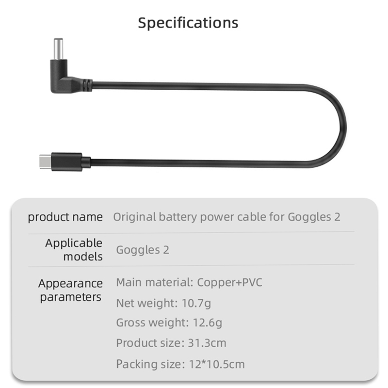 Cabo de Bateria Original para  - Dji Goggles avaliação e preço