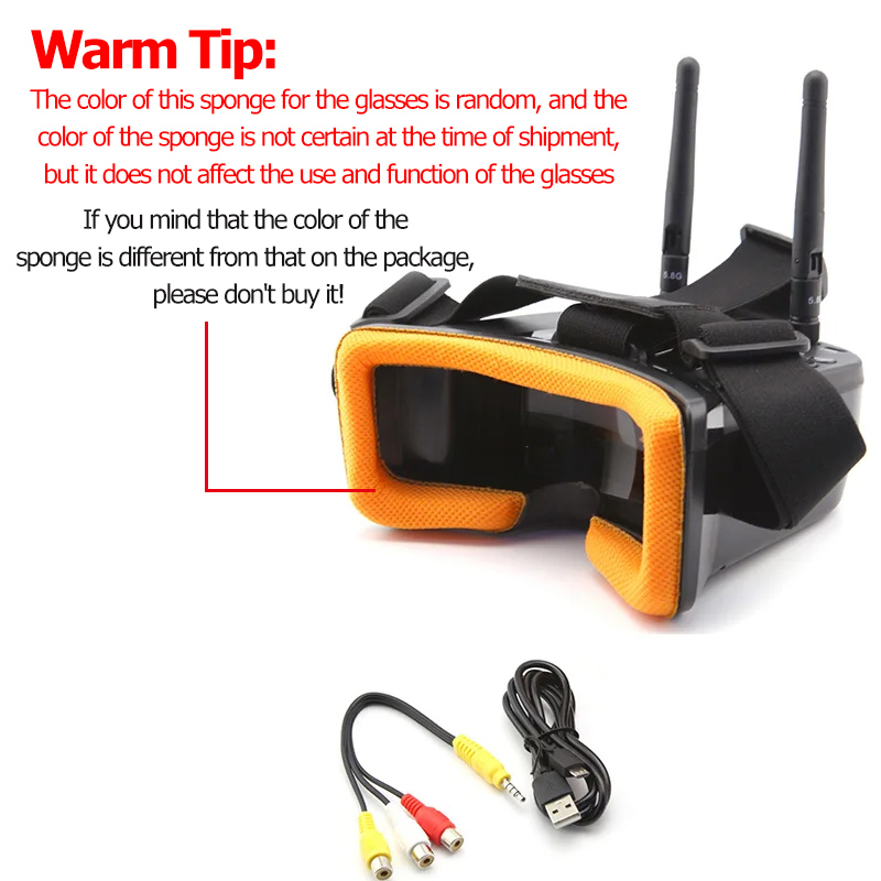 VR009 FPV Óculos de Vídeo 3 Po - Fpv Goggles avaliação e preço